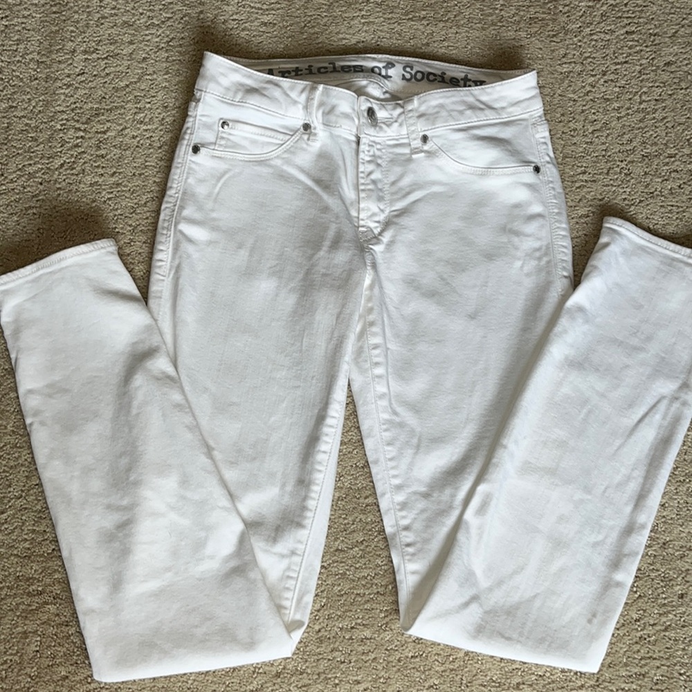 Almost New White Skinny Stretch Jeans